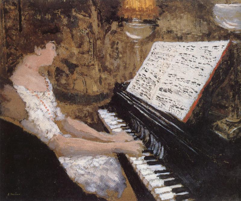 Edouard Vuillard Piano lady